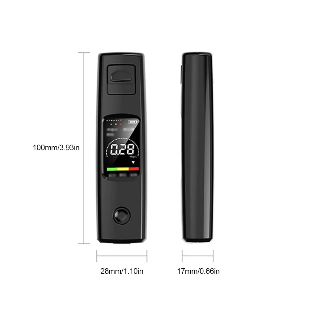Nuovo Etilometro Portatile Digitale – Rilevatore di Alcol con Chip ASIC Ricaricabile