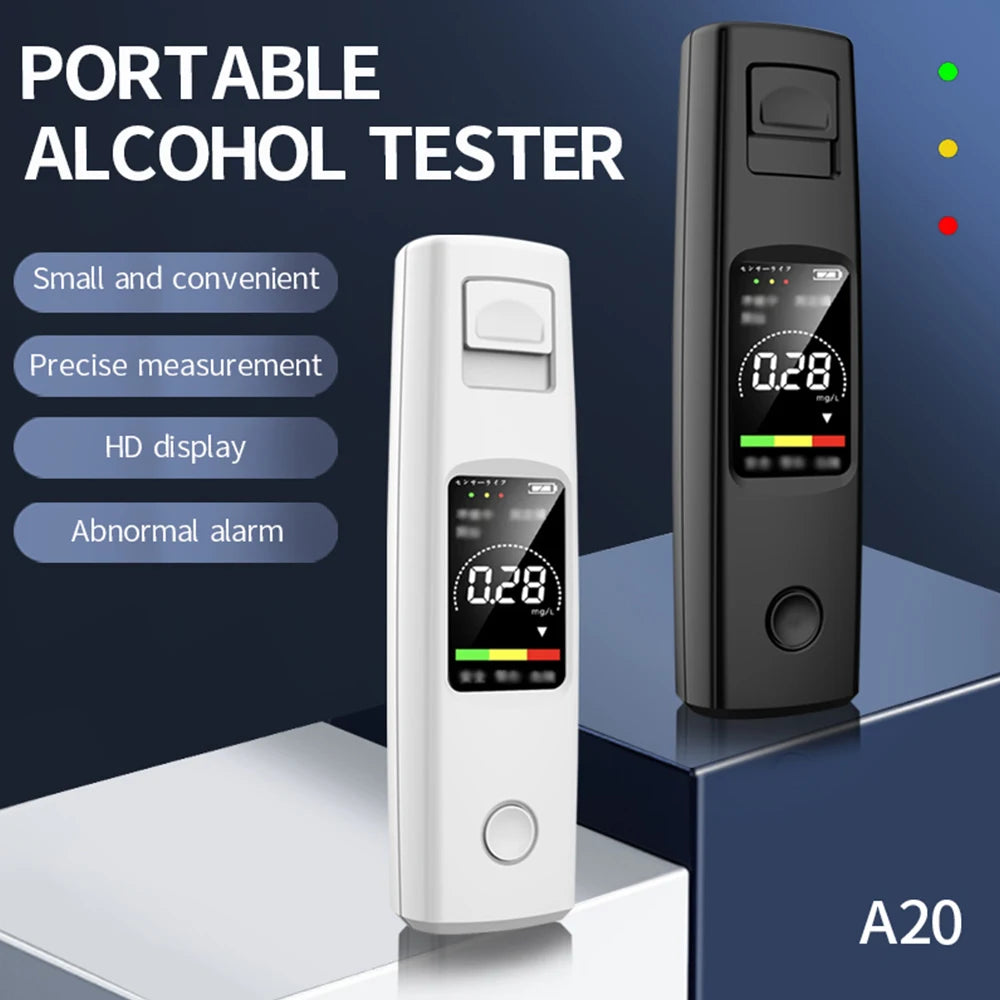 Nuovo Etilometro Portatile Digitale – Rilevatore di Alcol con Chip ASIC Ricaricabile