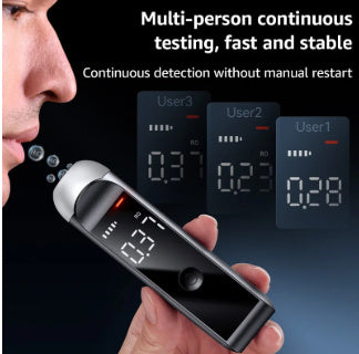 Alcol Test Portatile per Auto – Rilevatore del Respiro